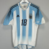 2004/05 ARGENTINA MESSI #19 HOME SHIRT (M) ADIDAS