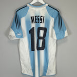 2004/05 ARGENTINA MESSI #19 HOME SHIRT (M) ADIDAS