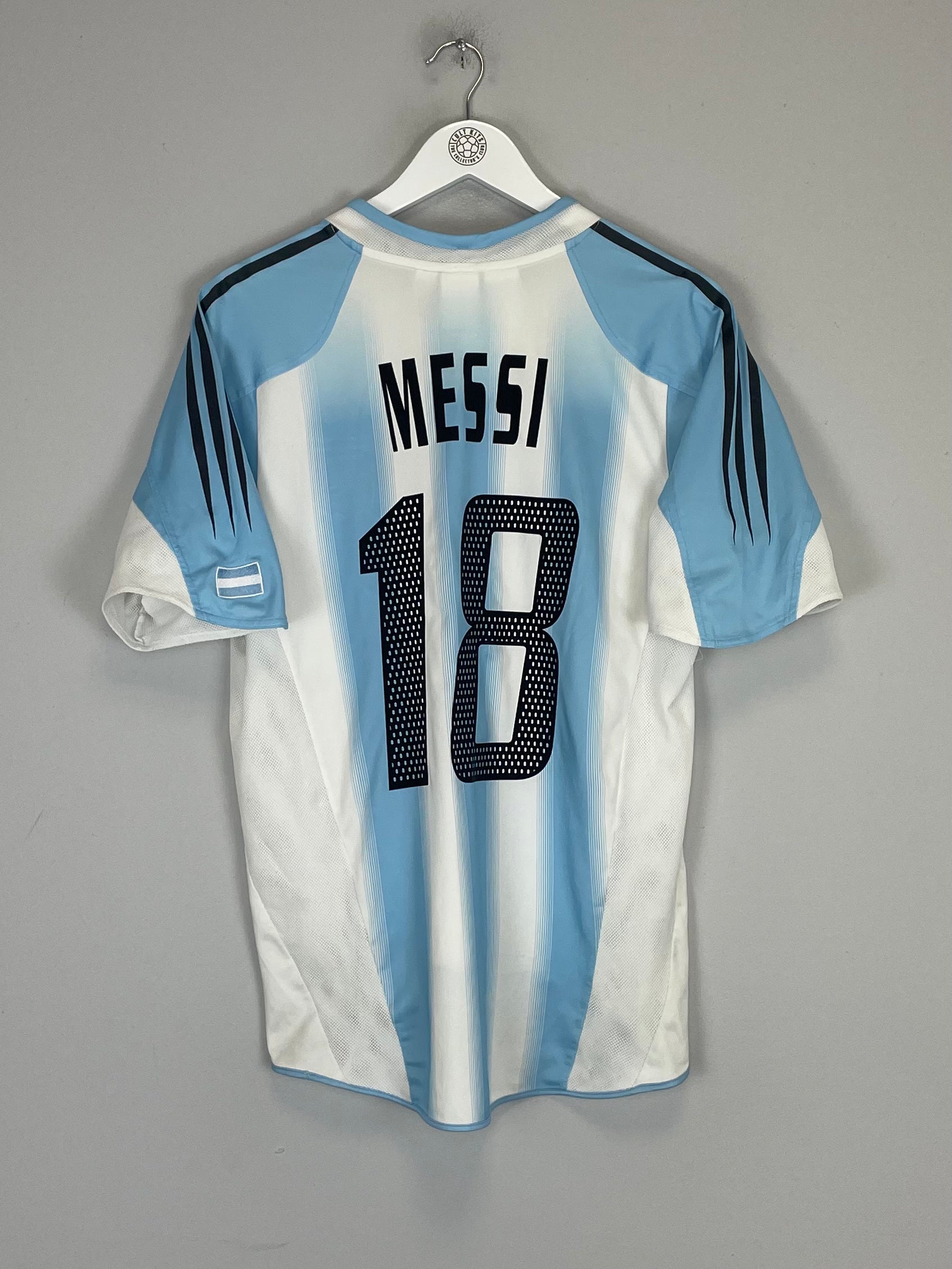 2004/05 ARGENTINA MESSI #19 HOME SHIRT (M) ADIDAS