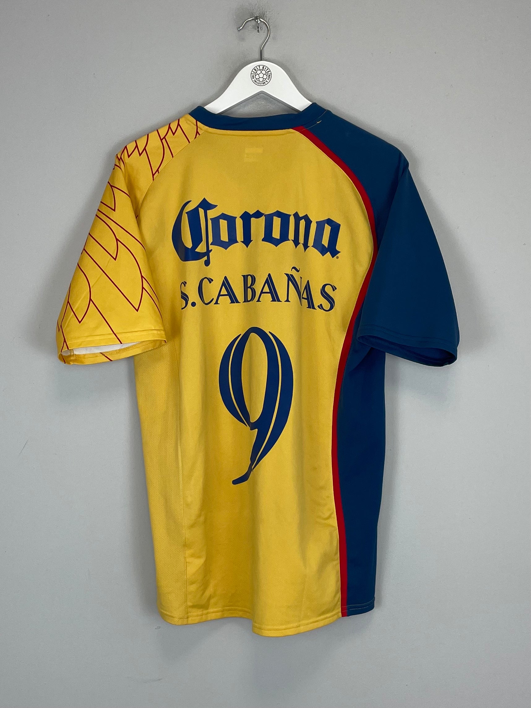 2007/08 CLUB AMERICA S.CABANAS #9 *PLAYER ISSUE* HOME SHIRT (L) NIKE