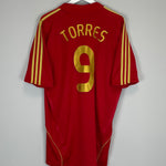 2008/10 SPAIN TORRES #9 HOME SHIRT (XL) ADIDAS