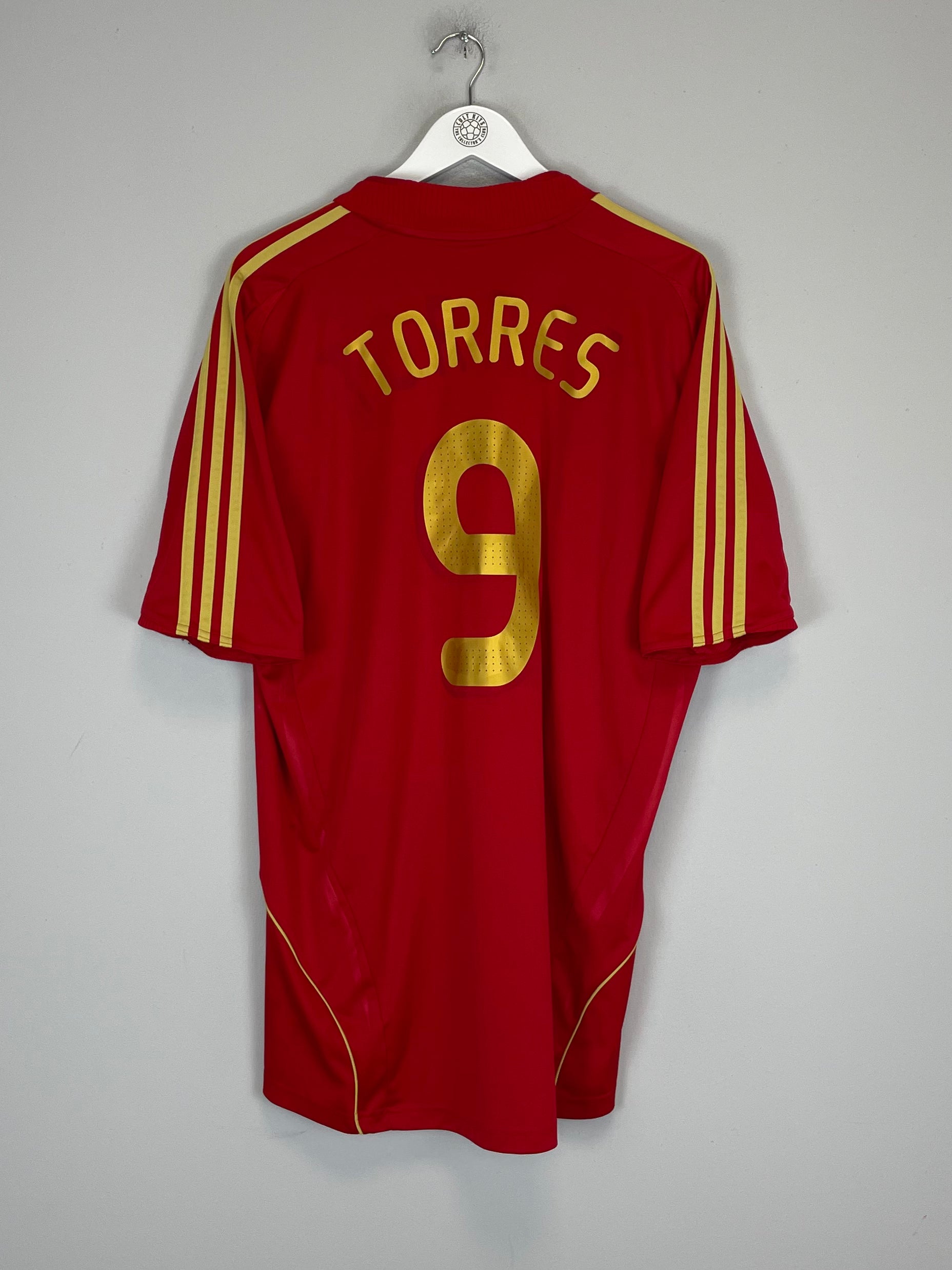 2008/10 SPAIN TORRES #9 HOME SHIRT (XL) ADIDAS