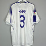 2007/08 REAL MADRID PEPE #3 HOME SHIRT (XL) ADIDAS