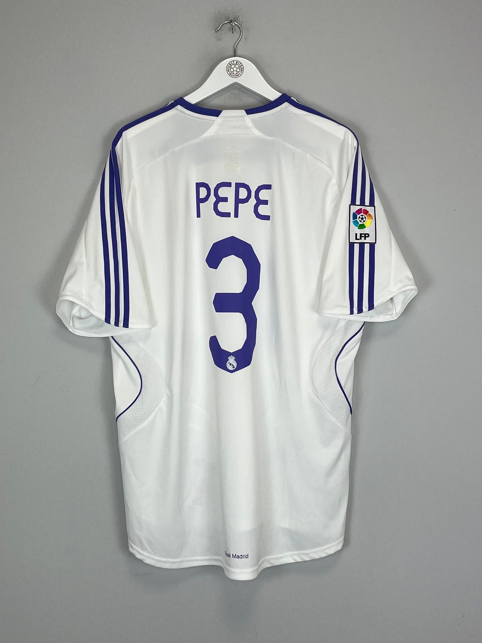 2007/08 REAL MADRID PEPE #3 HOME SHIRT (XL) ADIDAS