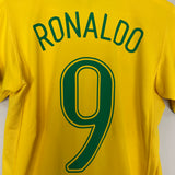 2006/08 BRAZIL RONALDO #9 HOME SHIRT (S) NIKE