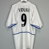 2002/03 LEEDS UNITED VIDUKA #9 HOME SHIRT (XXL) NIKE