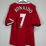 2004/06 MANCHESTER UNITED RONALDO #7 HOME SHIRT (XL) NIKE