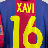 2000/02 BARCELONA XAVI #16 HOME SHIRT (L) NIKE