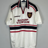 1997/98 MANCHESTER UNITED BECKHAM #7 AWAY SHIRT (XL) UMBRO