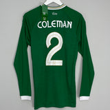 2020/21 IRELAND COLEMAN #2 *BNWT* L/S HOME SHIRT (S) UMBRO