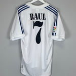 2001/02 REAL MADRID RAUL #7 HOME SHIRT (M) ADIDAS