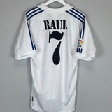 2001/02 REAL MADRID RAUL #7 HOME SHIRT (M) ADIDAS