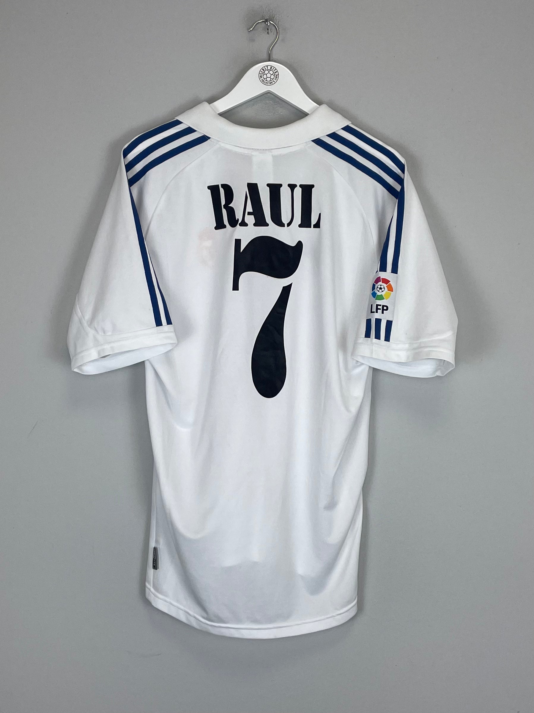 2001/02 REAL MADRID RAUL #7 HOME SHIRT (M) ADIDAS