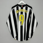 2005/06 JUVENTUS IBRAHIMOVIC #9 L/S HOME SHIRT (L) NIKE