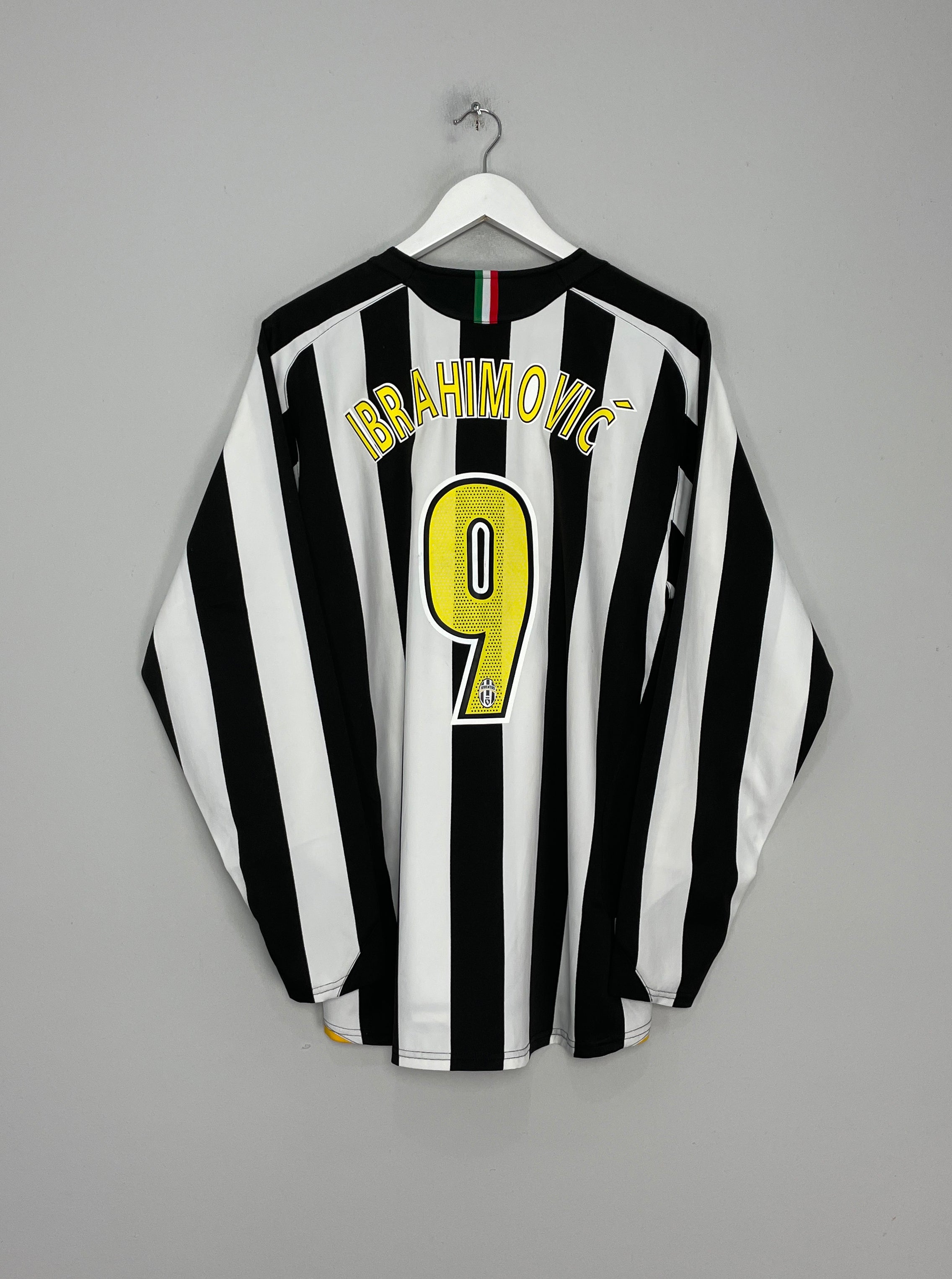 2005/06 JUVENTUS IBRAHIMOVIC #9 L/S HOME SHIRT (L) NIKE