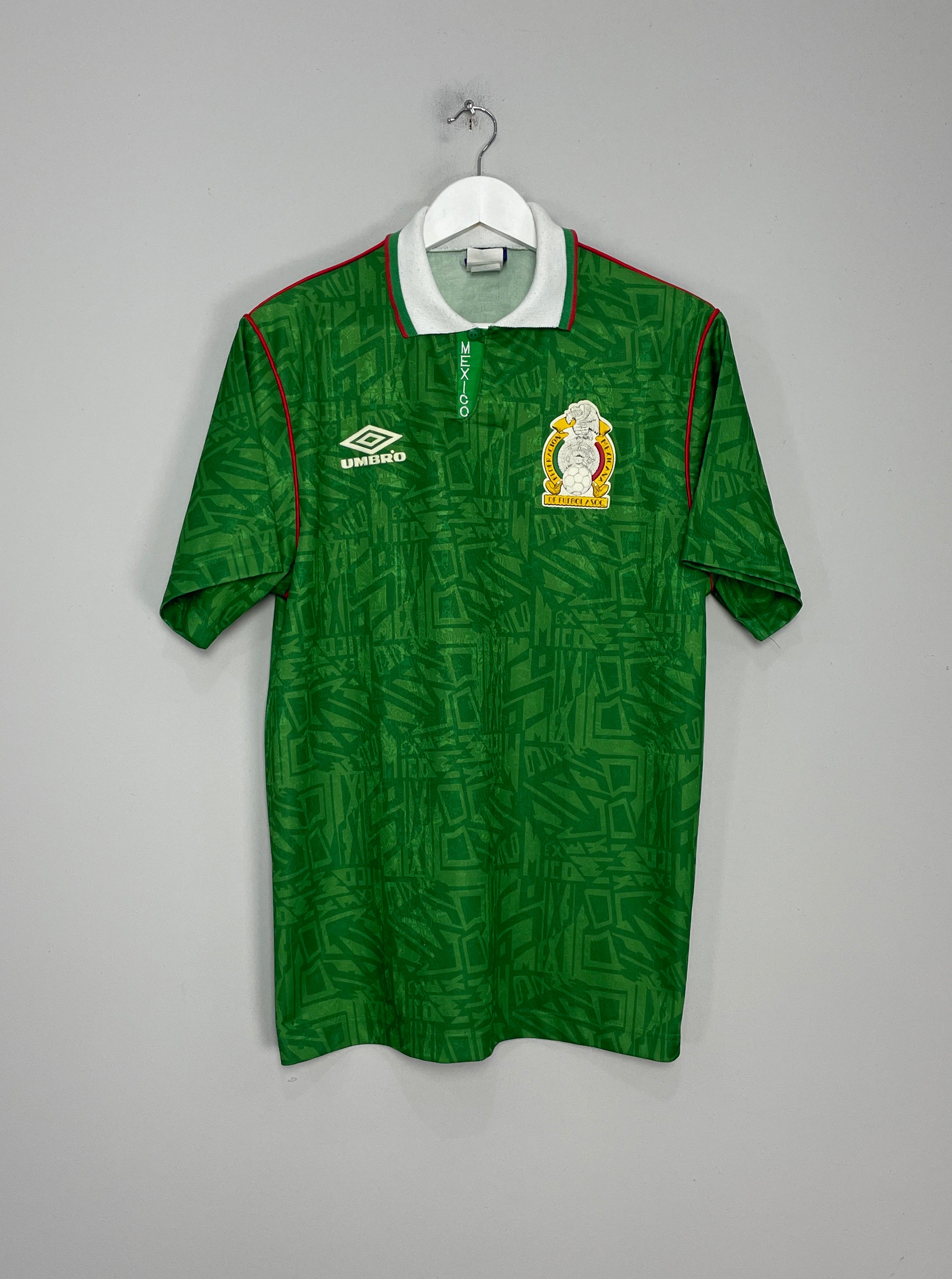 1994 MEXICO HOME SHIRT (M) UMBRO