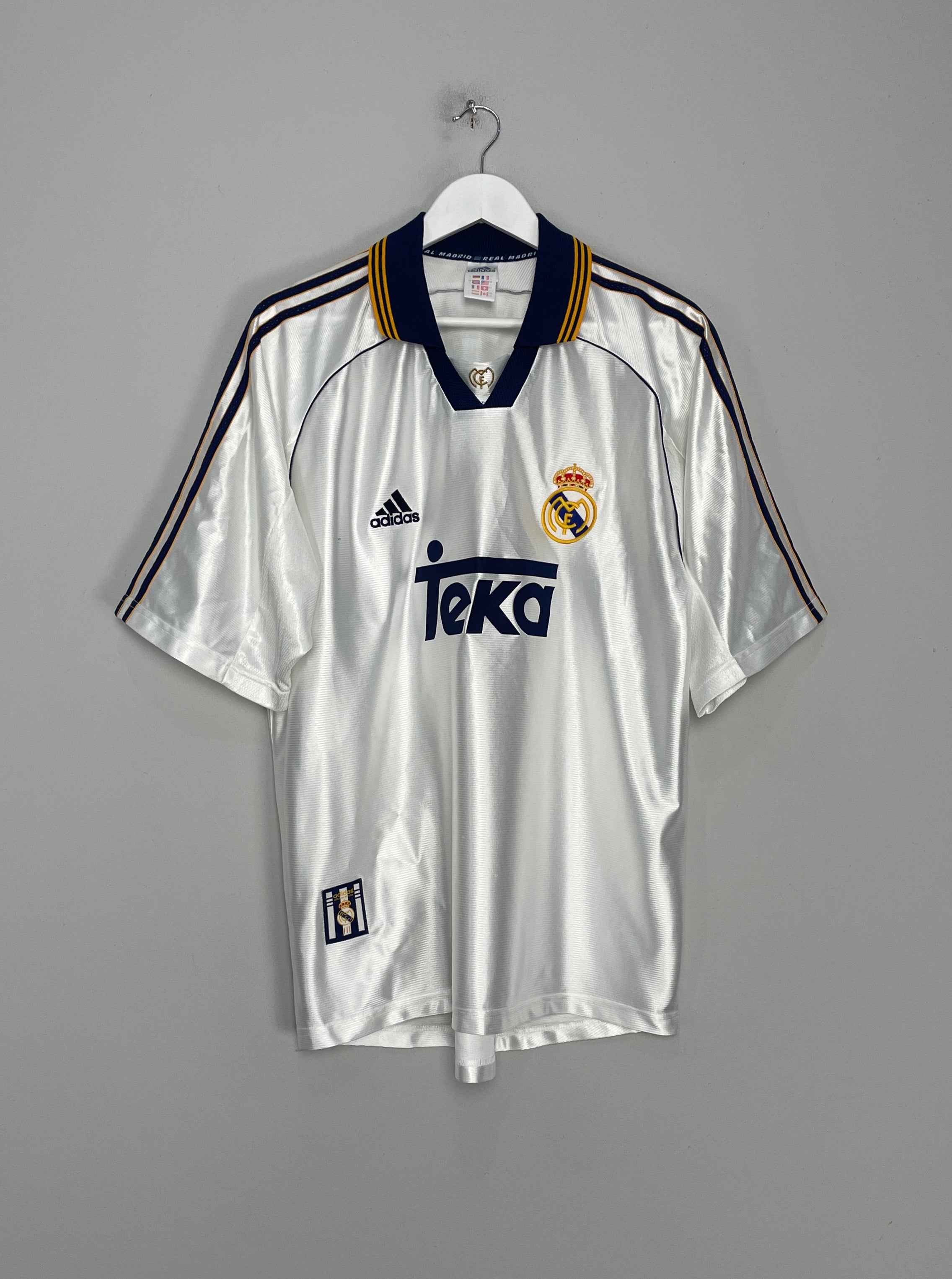 1998/00 REAL MADRID HOME SHIRT (L) ADIDAS