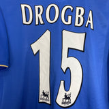 2005/06 CHELSEA DROGBA #15 *CENTENARY* HOME SHIRT (L) UMBRO