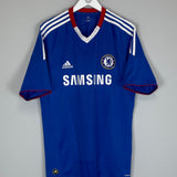 2010/11 CHELSEA DROGBA #11 HOME SHIRT (M) ADIDAS