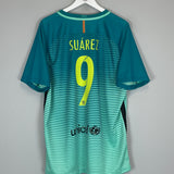 2016/17 BARCELONA SUAREZ #9 THIRD SHIRT (XL) NIKE