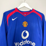 2005/06 MANCHESTER UNITED ROONEY #8 L/S AWAY SHIRT (M) NIKE