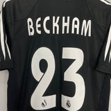 2004/05 REAL MADRID BECKHAM #23 AWAY SHIRT (M) ADIDAS