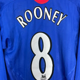 2005/06 MANCHESTER UNITED ROONEY #8 L/S AWAY SHIRT (M) NIKE