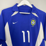 2002/04 BRAZIL RONALDINHO #10 AWAY SHIRT (M) NIKE