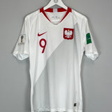 2018/19 POLAND LEWANDOWSKI #9 *PLAYER ISSUE* HOME SHIRT (L) NIKE