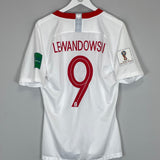 2018/19 POLAND LEWANDOWSKI #9 *PLAYER ISSUE* HOME SHIRT (L) NIKE