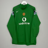 2004/05 MANCHESTER UNITED VAN DER SAR #19 GK SHIRT (L) NIKE