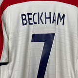 2003/05 ENGLAND BECKHAM #7 HOME SHIRT (XXL) UMBRO