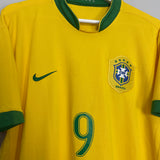 2006/08 BRAZIL RONALDO #9 HOME SHIRT (L) NIKE