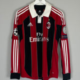 2012/13 AC MILAN L/S C/L HOME SHIRT (S) ADIDAS