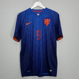 2014/15 NETHERLANDS VAN PERSIE #9 AWAY SHIRT (M) NIKE