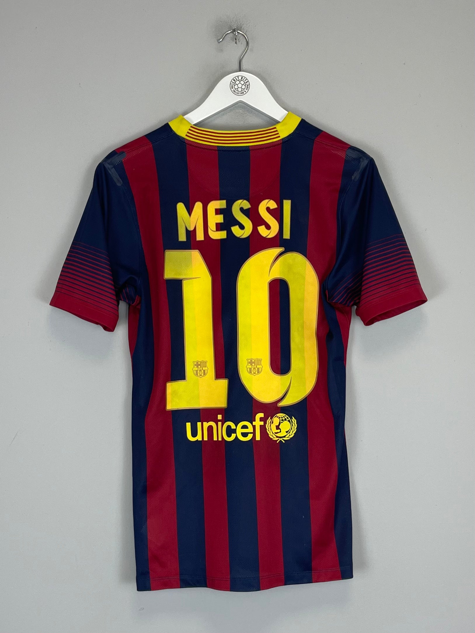 2013/14 BARCELONA MESSI #10 *PLAYER ISSUE* HOME SHIRT (M) NIKE