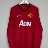 2012/13 MANCHESTER UNITED SCHOLES #22 L/S HOME SHIRT (L) NIKE