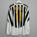 2003/04 JUVENTUS NEDVED #11 L/S HOME SHIRT (L) NIKE