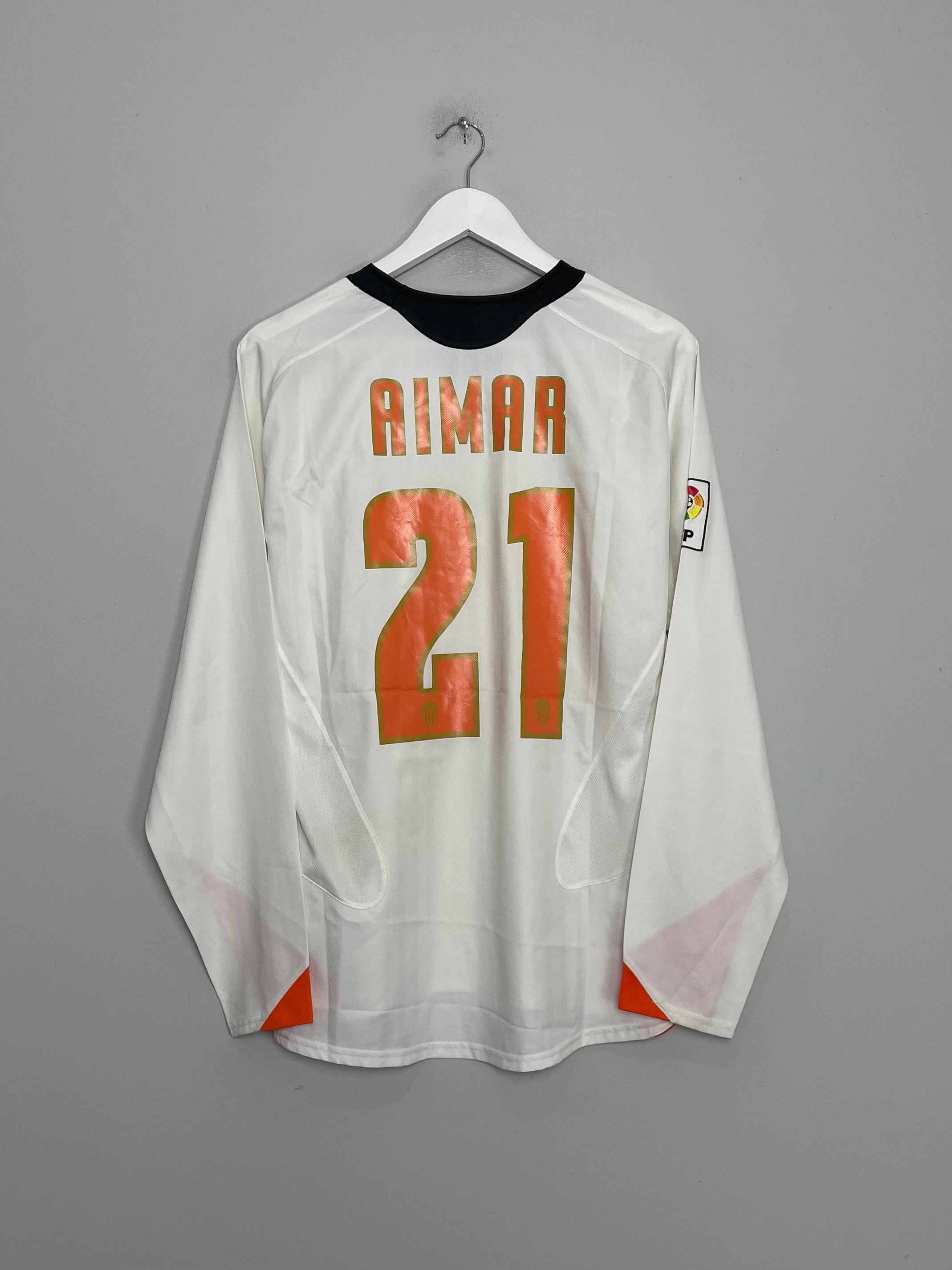 2005/06 VALENCIA AIMAR #21 HOME SHIRT (M) NIKE