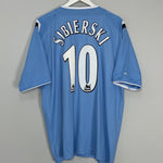 2004/05 MANCHESTER CITY SIBIERSKI #10 HOME SHIRT (XL) REEBOK