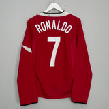 2004/06 MANCHESTER UNITED RONALDO #7 L/S HOME SHIRT (M) NIKE