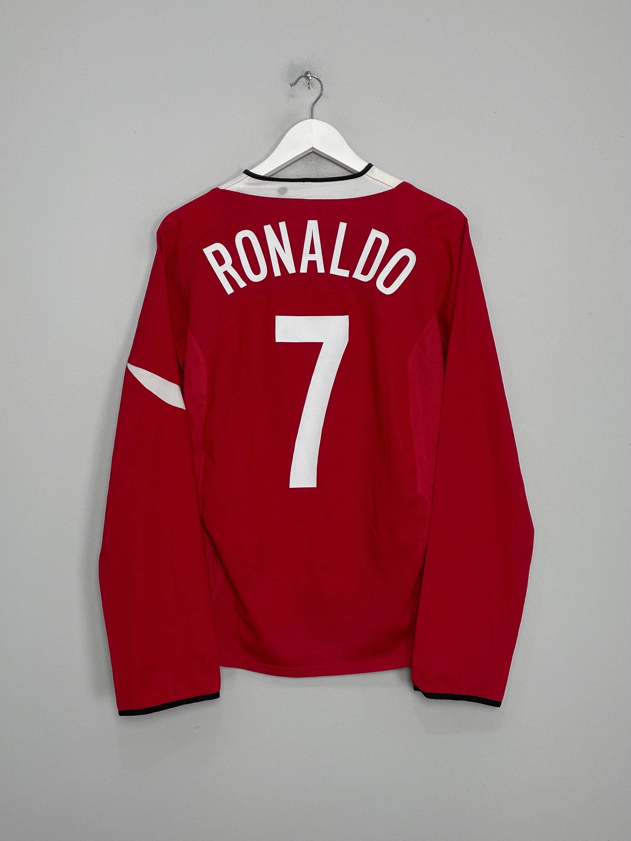 2004/06 MANCHESTER UNITED RONALDO #7 L/S HOME SHIRT (M) NIKE