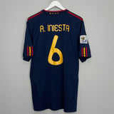 2010/11 SPAIN INIESTA #6 AWAY SHIRT (XL) ADIDAS