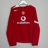 2004/06 MANCHESTER UNITED RONALDO #7 L/S HOME SHIRT (M) NIKE