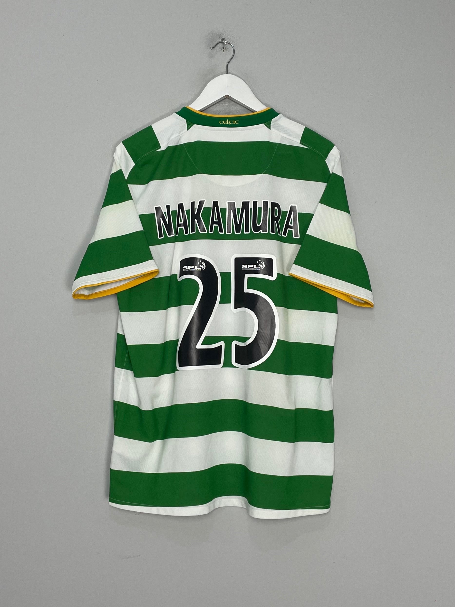 2008/09 CELTIC NAKAMURA #25 HOME SHIRT (L) NIKE