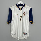 1998/00 PORTUGAL FIGO #7 AWAY SHIRT (M) NIKE