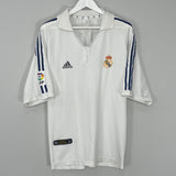 2001/02 REAL MADRID ZIDANE #5 HOME SHIRT (L) ADIDAS