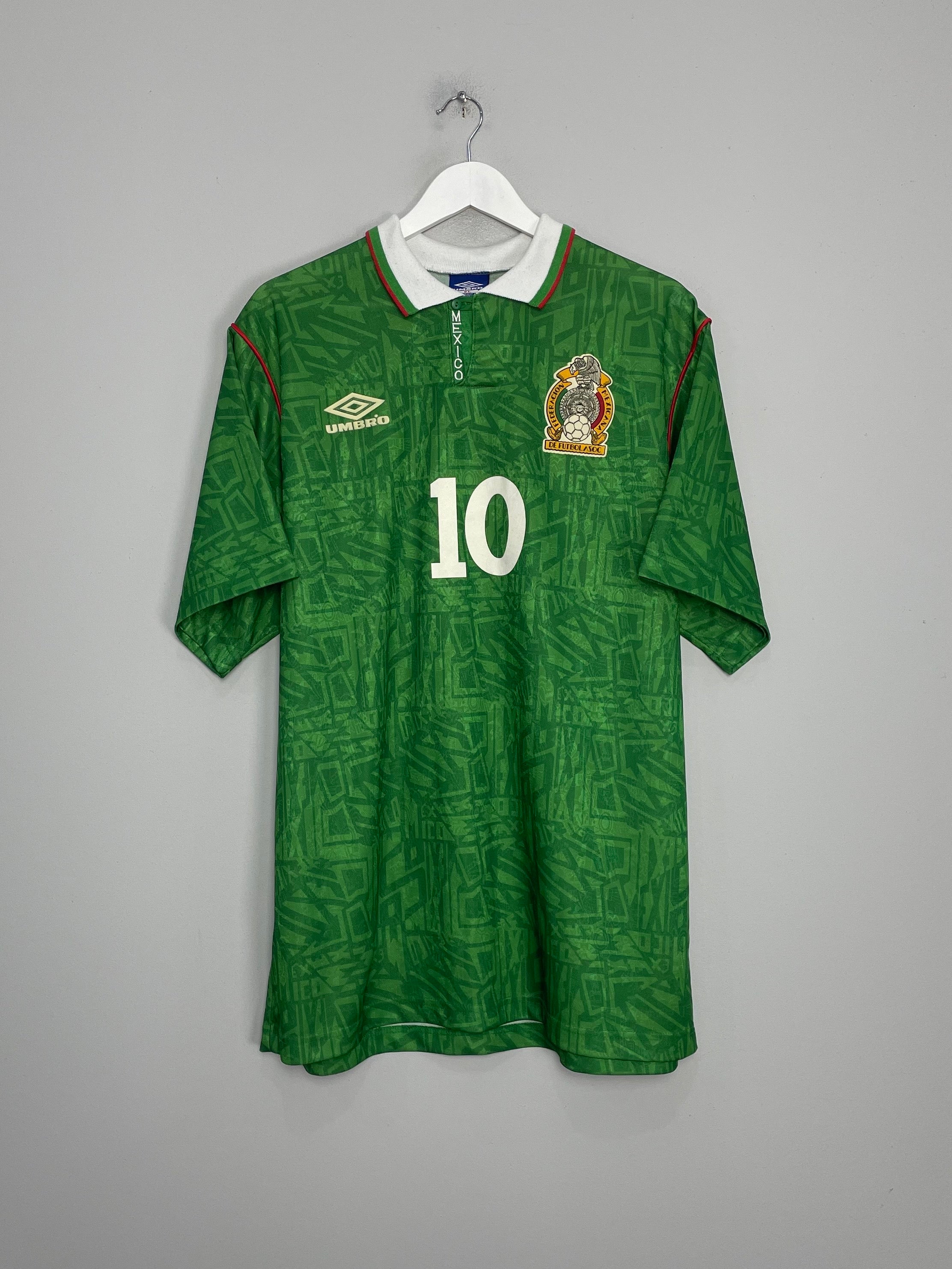 1994 MEXICO (GARCIA) #10 HOME SHIRT (XL) UMBRO