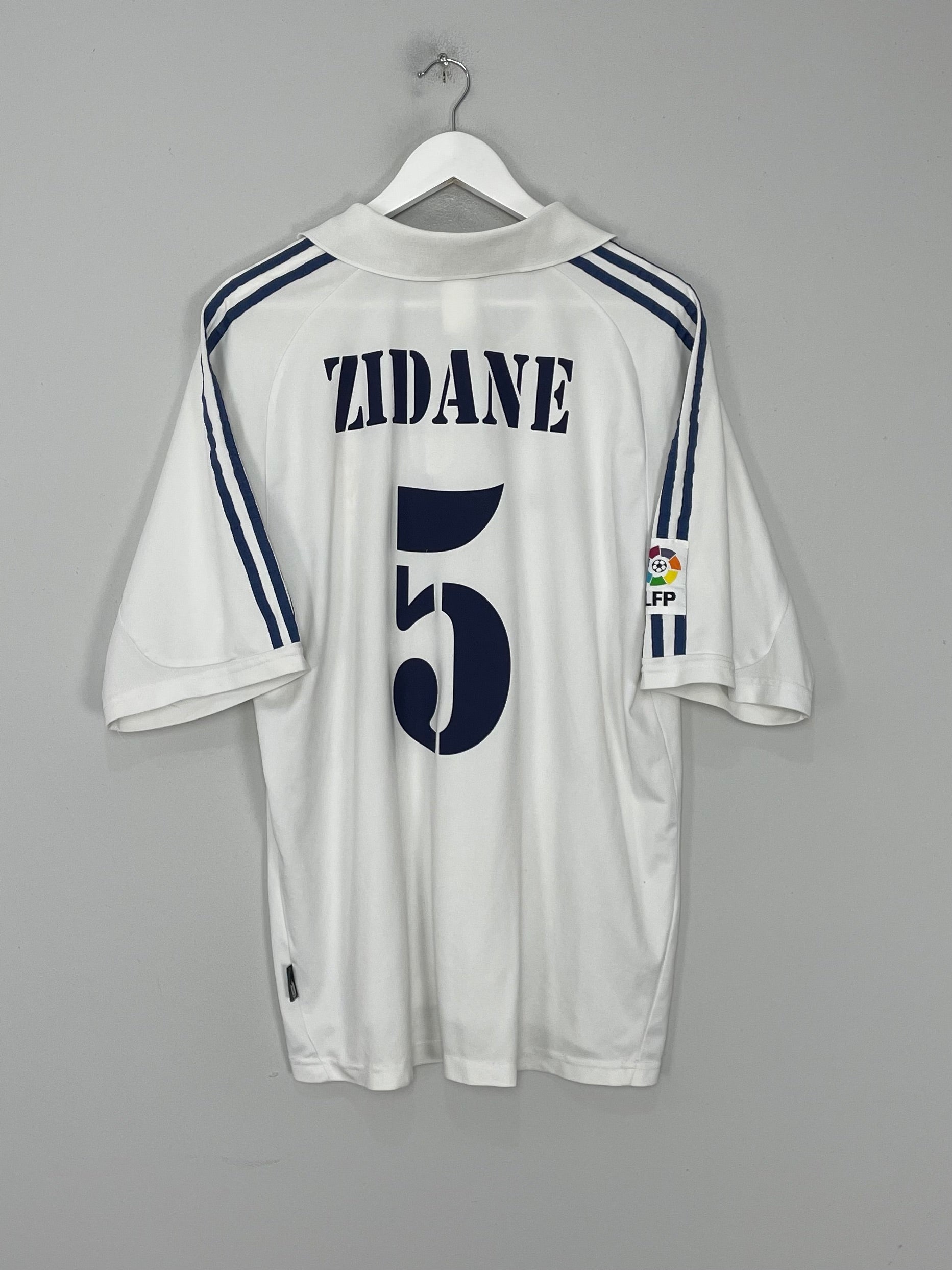 2001/02 REAL MADRID ZIDANE #5 HOME SHIRT (L) ADIDAS