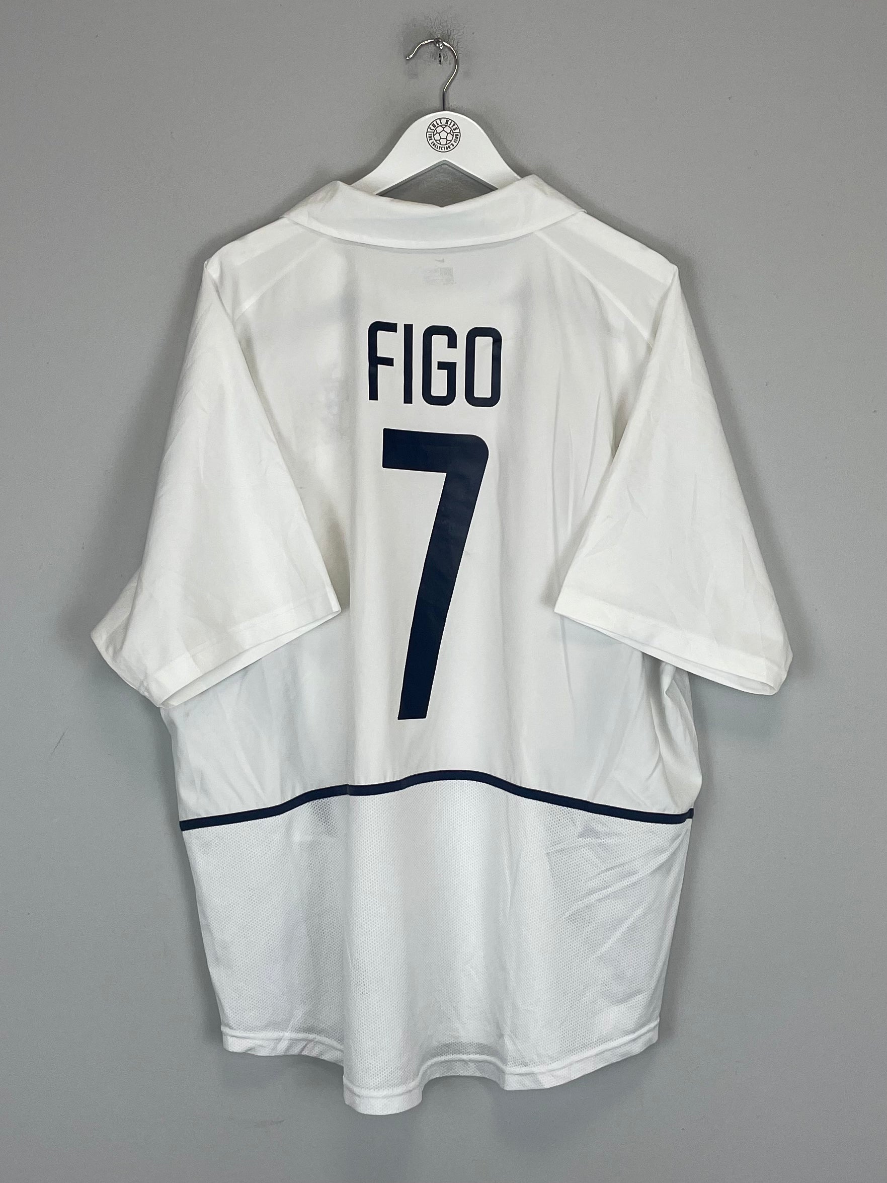 2002/03 PORTUGAL FIGO #7 AWAY SHIRT (XXL) NIKE